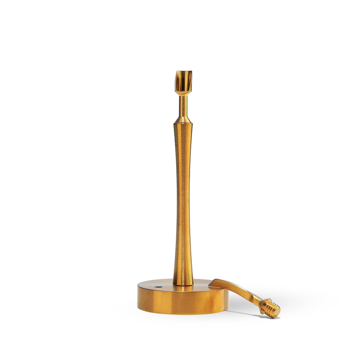 High Five Gold Multi Tip Carb Cap for Dab Rigs, Titanium, Front View on White Background