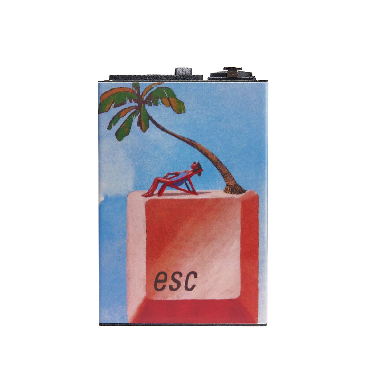 High Five LCD E-Nail Controller with Escape Design, Front View on White Background