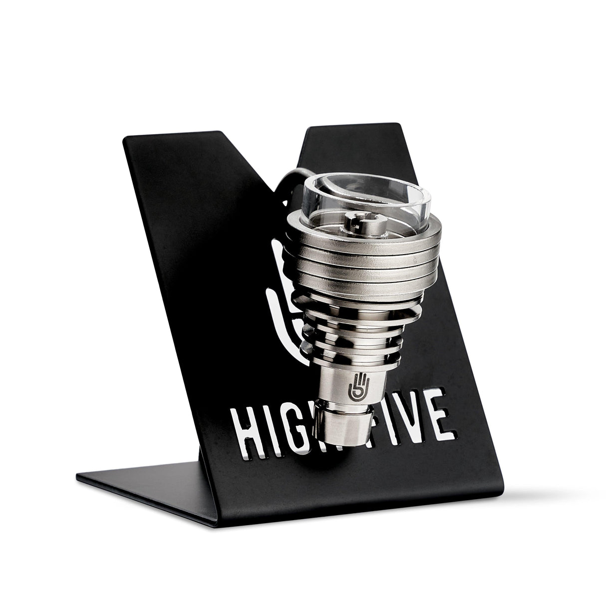 High Five LCD E-Nail with Hybrid Nail & Rig Kit for Concentrates - Front View