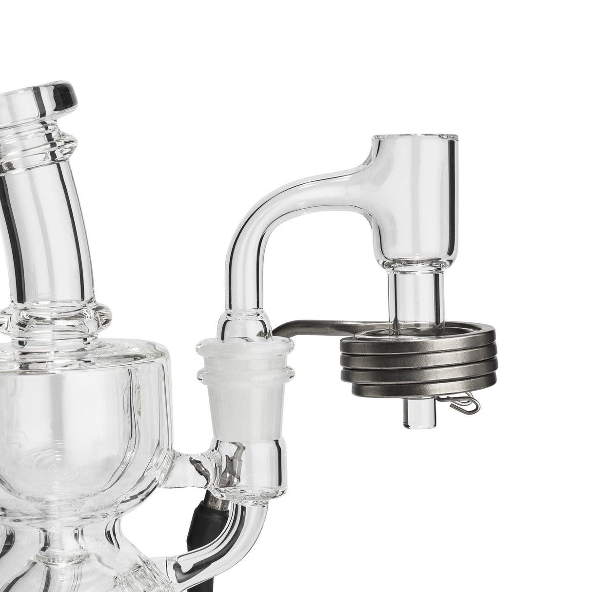 High Five LCD E-Nail with Quartz E-Banger Kit Close-up for Efficient Dabbing