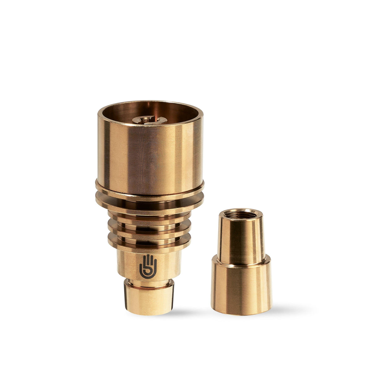 High Five LCD E-Nail with Coil, Hybrid Titanium Nail, and Dabber for Concentrates