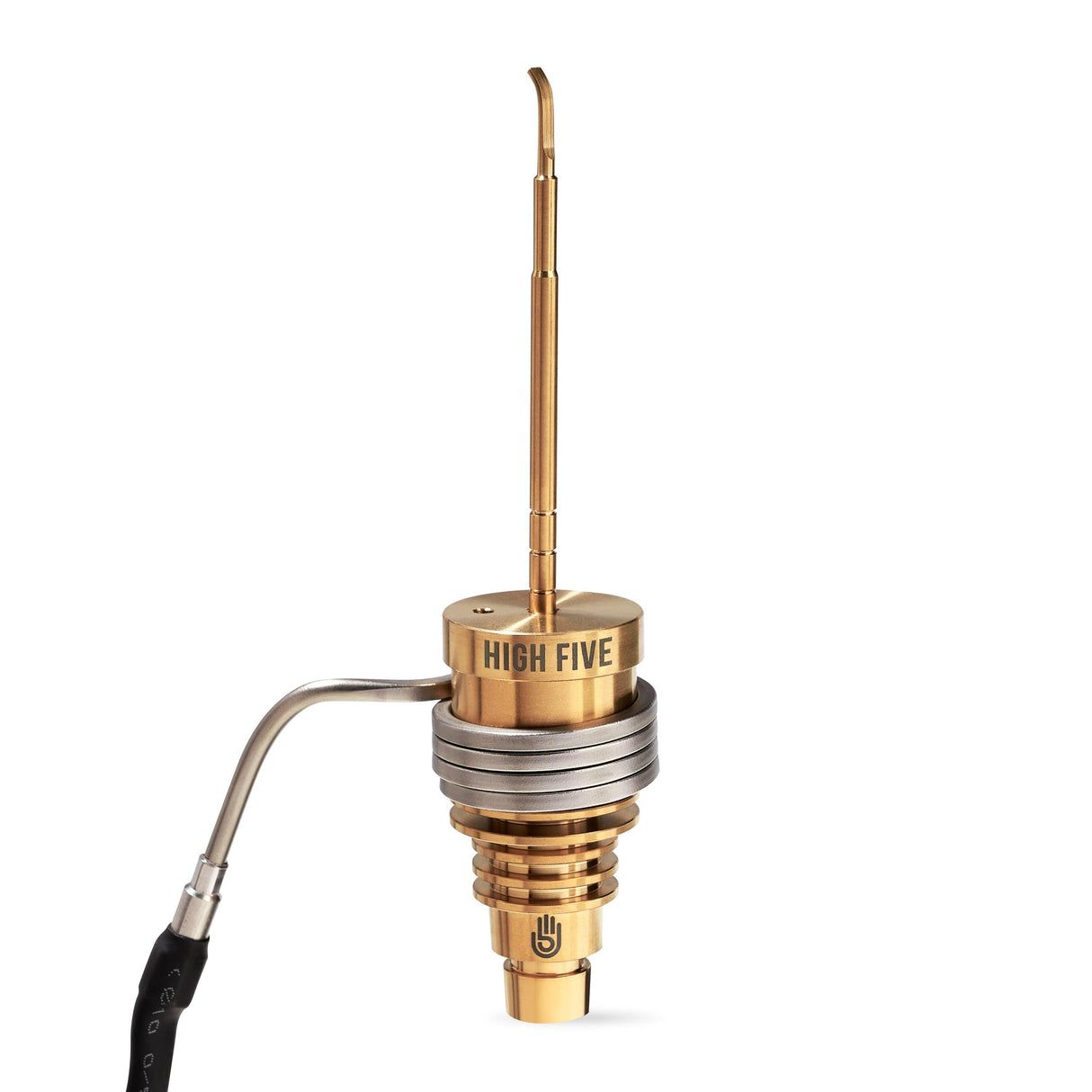 High Five LCD E-Nail with Titanium Coil & Dabber for Concentrates - Side View