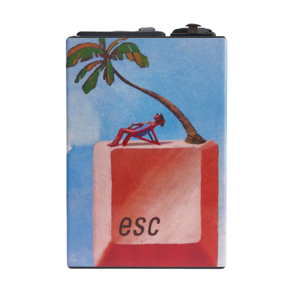 High Five Micro E-Nail with Heater Coil in Black Escape Design - Front View