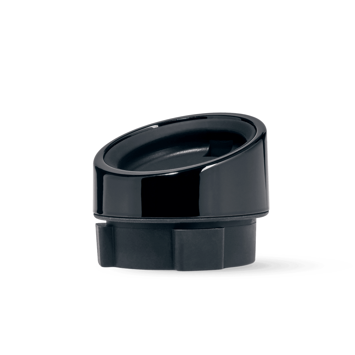 High Five Puffco Peak & Peak Pro Mouthpiece Adapter - Durable Black Material, Angled View