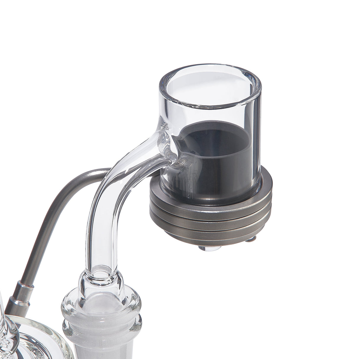 High Five SIC E-Banger Insert for Dab Rigs, close-up side view on seamless white background