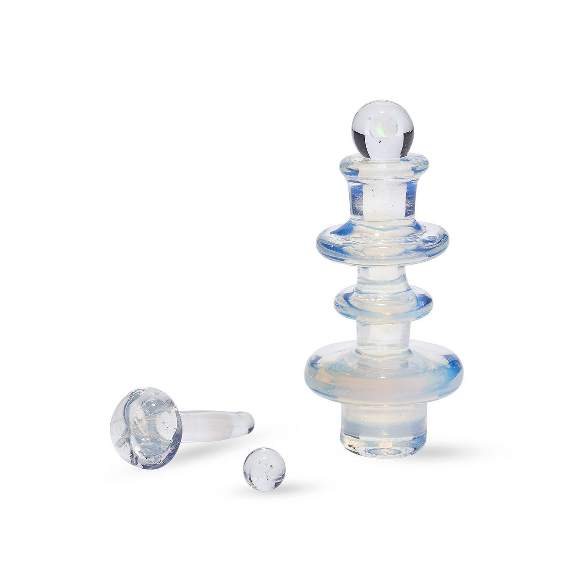 High Five Terp E-Slurper Cap Set Nimbus variant, clear glass, front view on white background