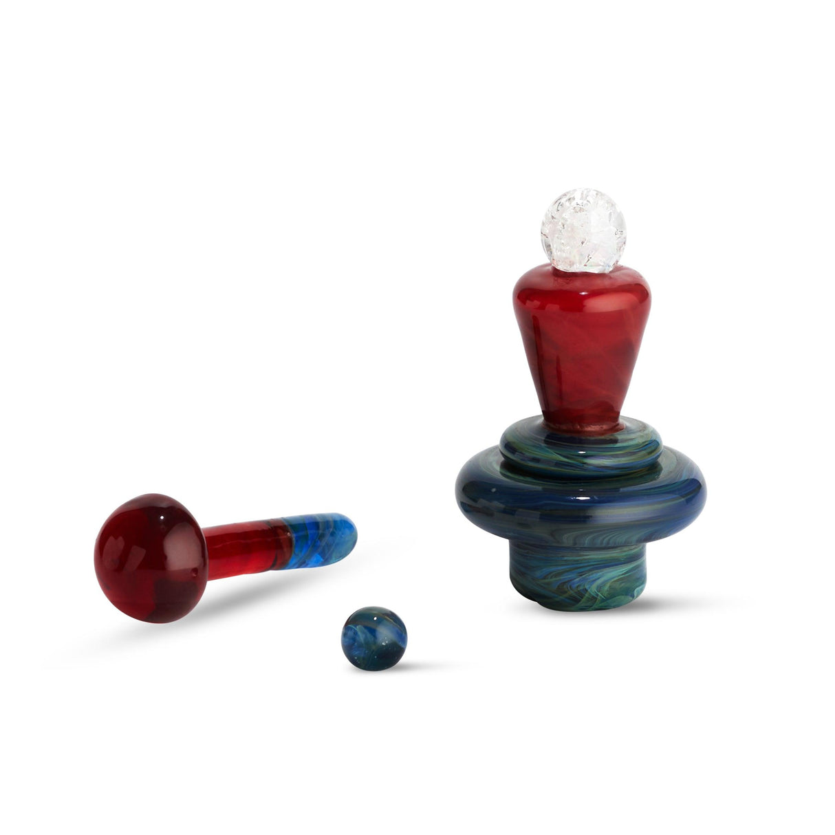 High Five Phoenix Terp E-Slurper Cap Set for Dab Rigs, Front View on White Background