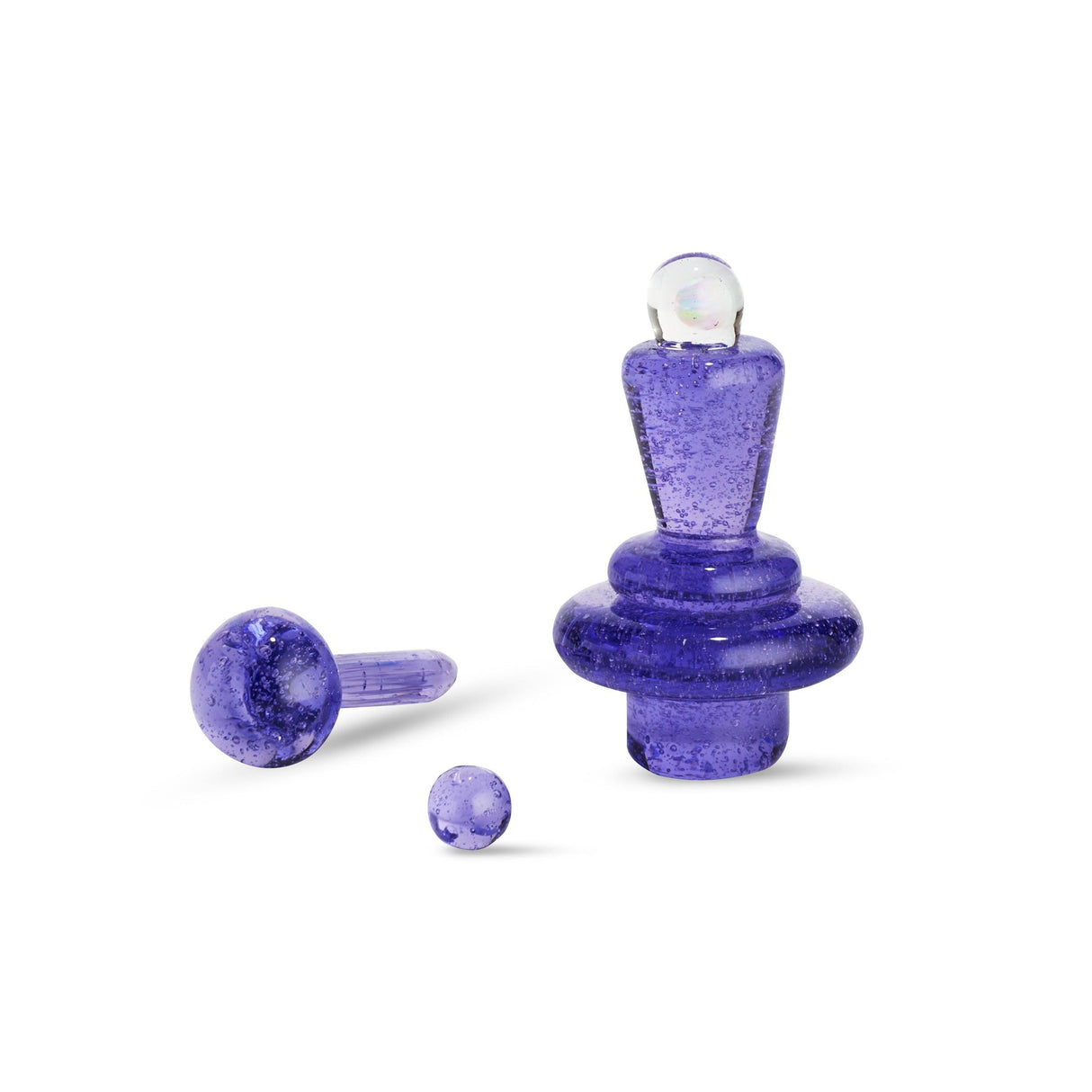 High Five Purple Haze Terp E-Slurper Cap Set for Dab Rigs, Front View on White Background