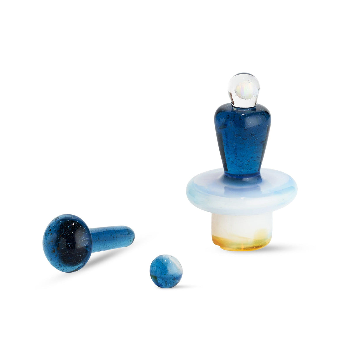 High Five Terp E-Slurper Cap Set in Seashore Variant - Front View on White Background