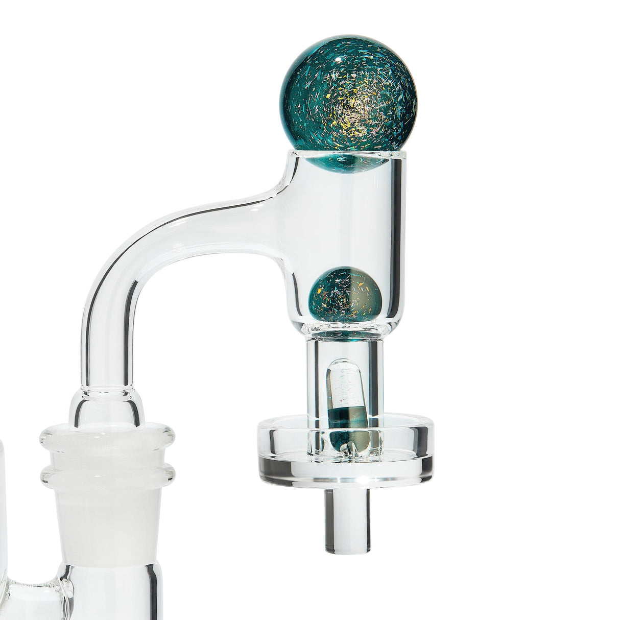 High Five Terp E-Slurper Marble Set for Dab Rigs, USA Made - Close-up Side View
