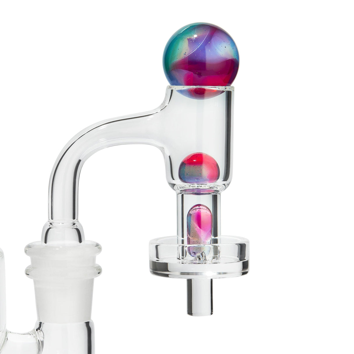High Five Terp E-Slurper Marble Set for Dab Rigs - Close-Up on White Background