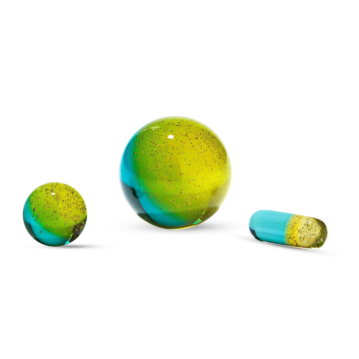 High Five Pineapple Terp E-Slurper Marble Set for Dab Rigs - USA Made, Front View