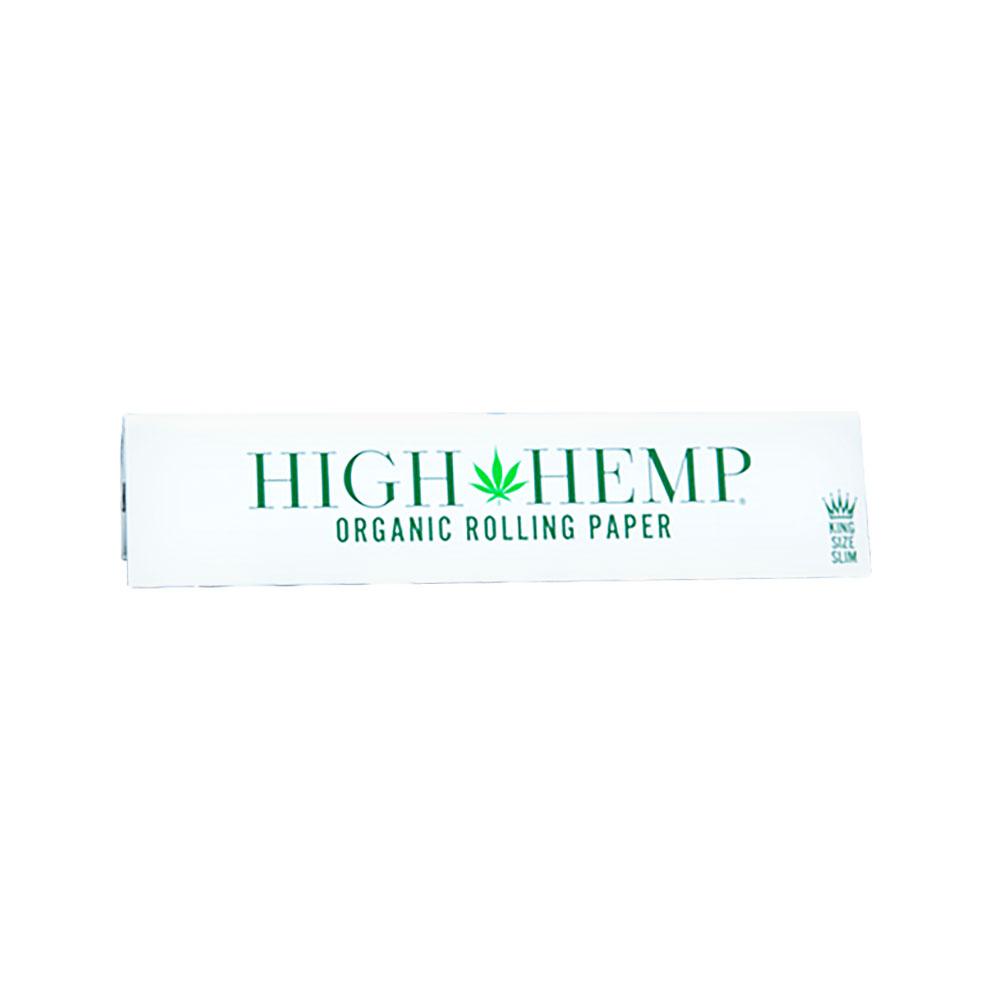 High Hemp Organic Hemp Rolling Papers in Green Packaging - Front View