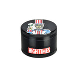 High Times 4pc Metal Grinder with Patriotic Top Hat Design, 2.5" Diameter, Front View