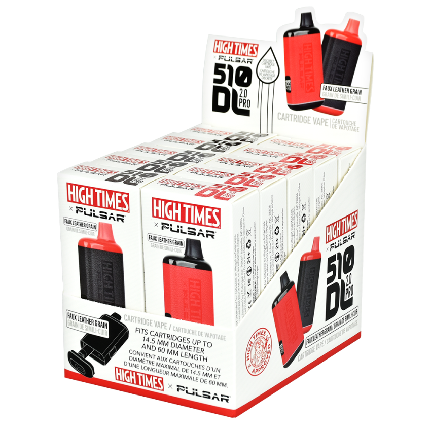 High Times® x Pulsar 510 DL 2.0 Pro Variable Voltage Vape Bar | Leather Series | 1000mAh
