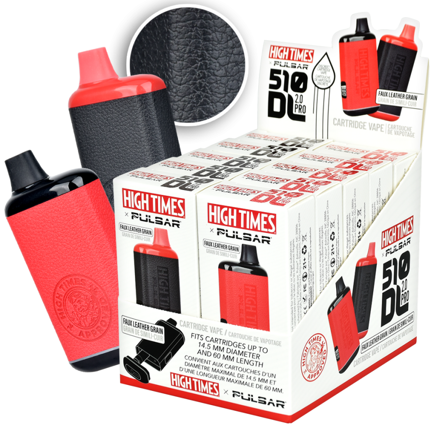 High Times® x Pulsar 510 DL 2.0 Pro Variable Voltage Vape Bar | Leather Series | 1000mAh
