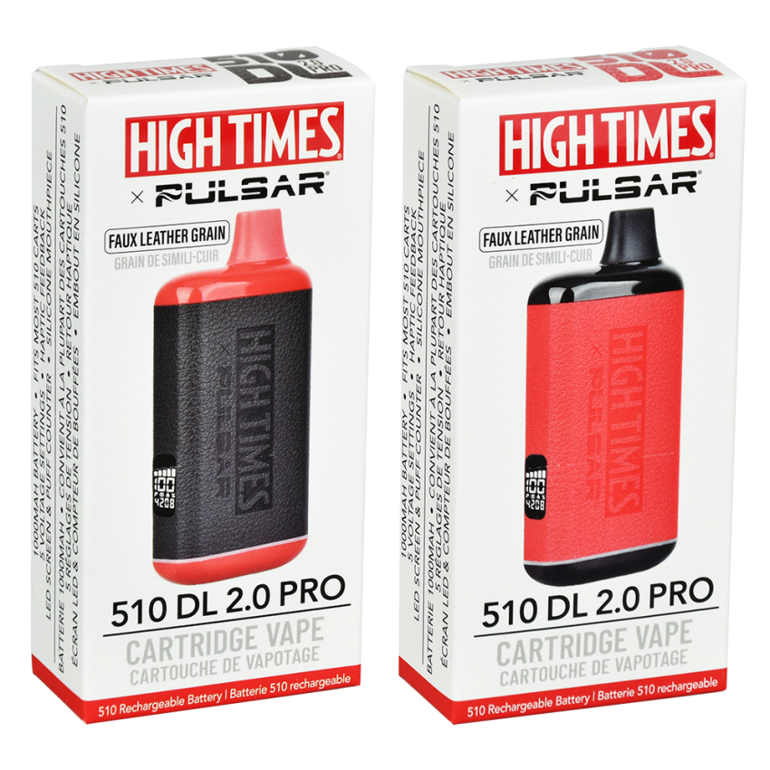 High Times® x Pulsar 510 DL 2.0 Pro Variable Voltage Vape Bar | Leather Series | 1000mAh