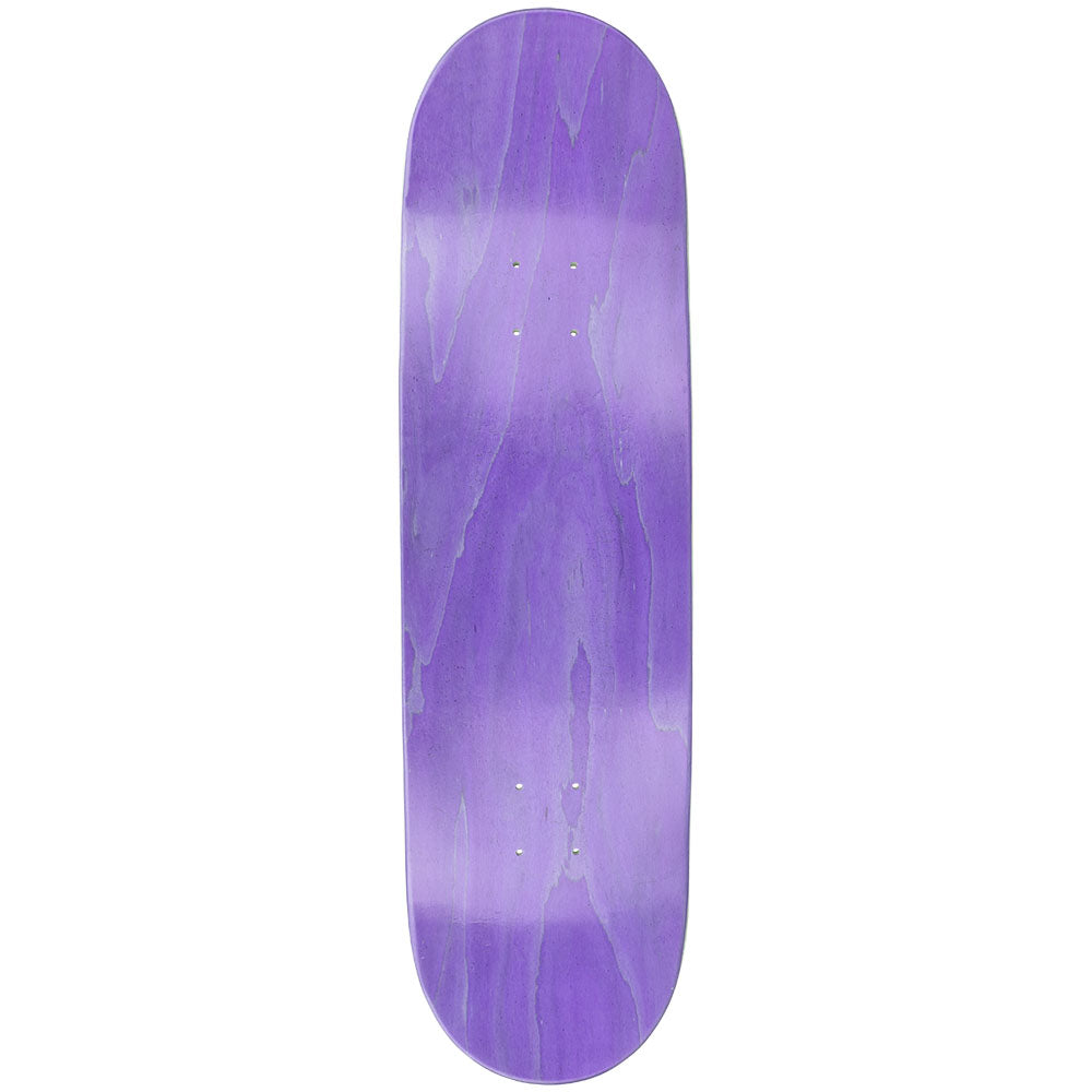 Pulsar x High Times Collab SK8 Deck, Black Logo, 32.5x8.5, Top View, Purple Hue