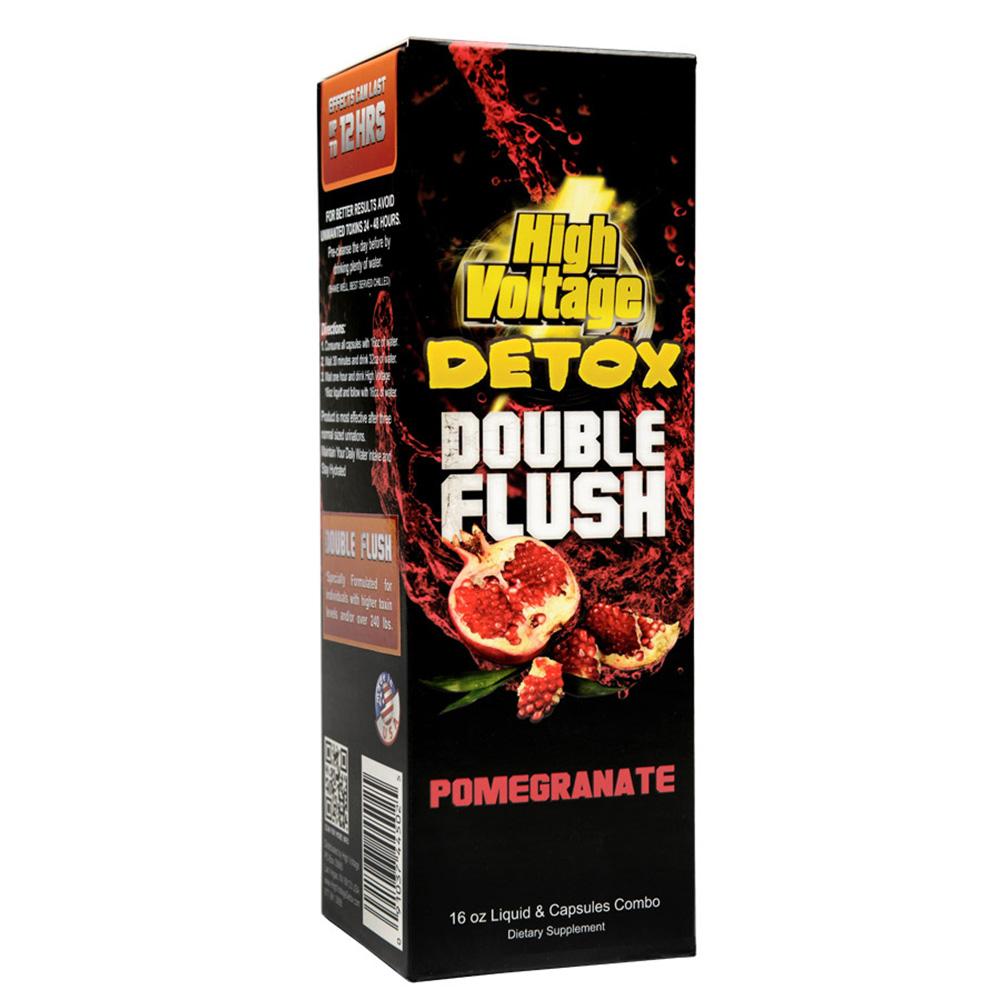 High Voltage Detox Double Flush Pomegranate Combo Pack - Front View
