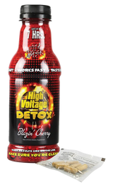 High Voltage Detox Double Flush Combo, Blazin' Cherry Flavor, Front View with Capsules