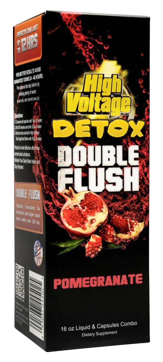 High Voltage Detox Double Flush Combo Pomegranate Flavor Front View