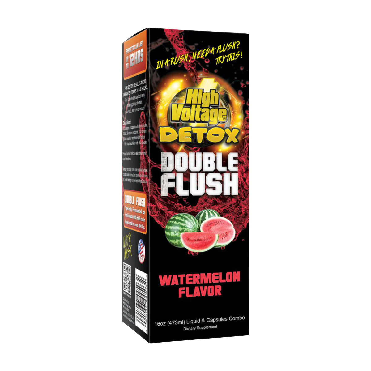 High Voltage Detox Double Flush Combo in Watermelon Flavor - Front View