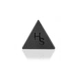 Higher Standards Black Silicone Triangle Concentrate Container Front View
