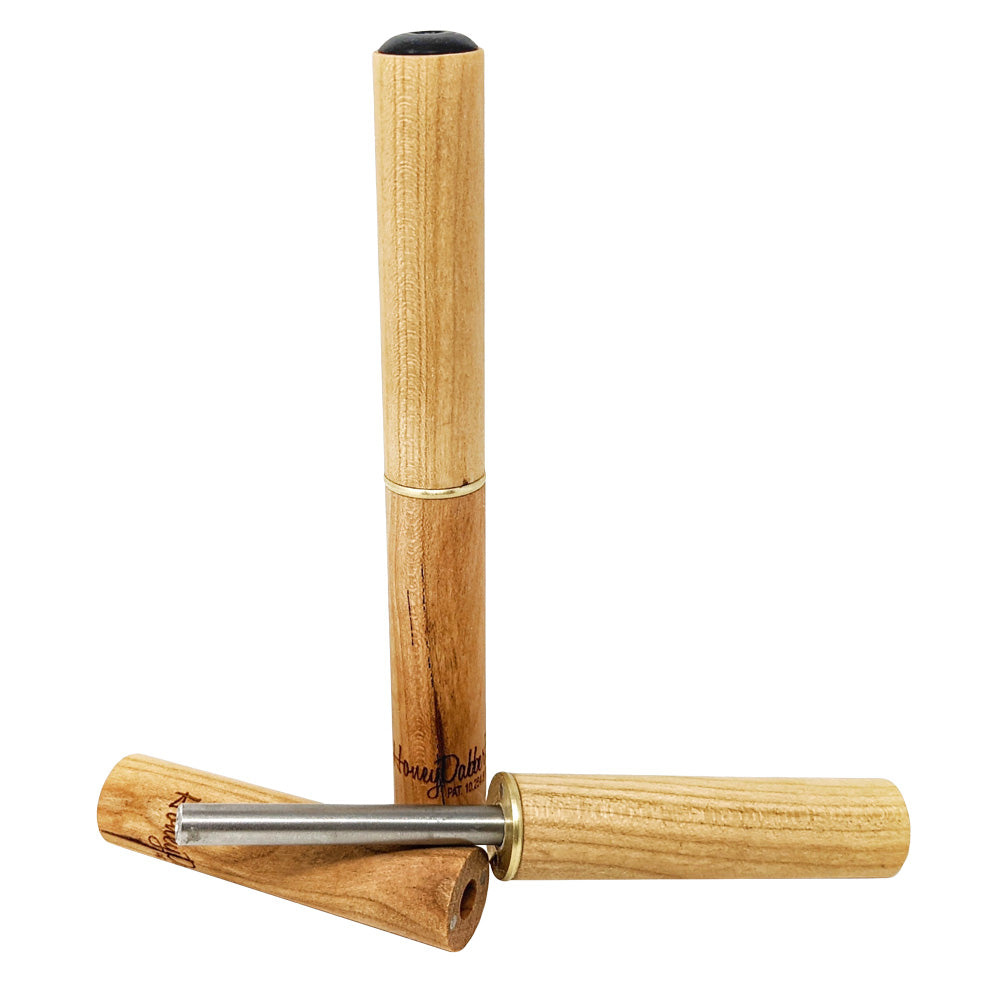Honey Dabber II Cherry Wood Dab Straw | Titanium Tip