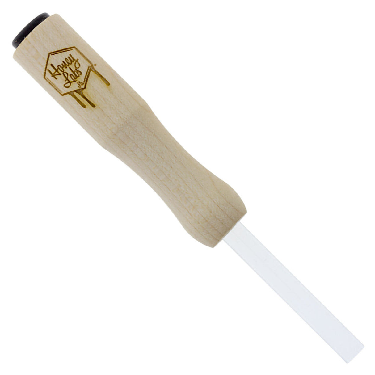 Honey Dabber Mini Vapor Straw with Quartz Tip, 5" Compact Design, USA-Made - Top View