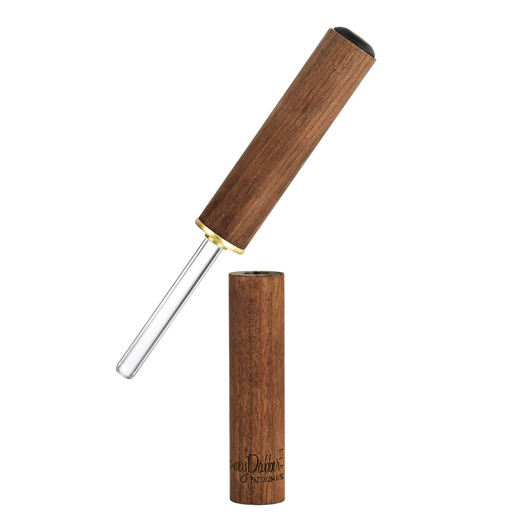 Honey Labs HoneyDabber II Black Walnut, Portable Quartz Dab Tool with Wood Handle