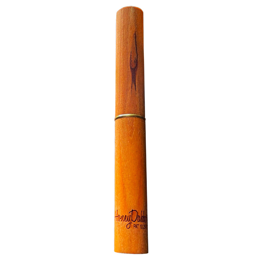 Honey Labs HoneyDabber II Vapor Straw in Wood, Quartz & Titanium, Front View