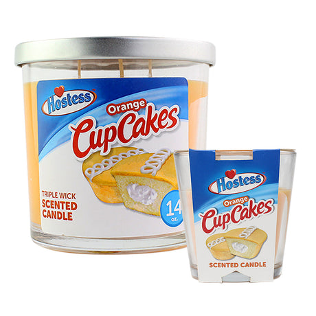 Hostess Cakes Orange Cupcakes Dessert Scented Candle in large and small sizes