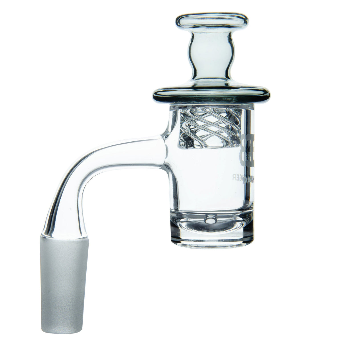 DANK BANGER Hybrid Banger Combo Set, 45 Degree Joint, Heavy Wall Side View