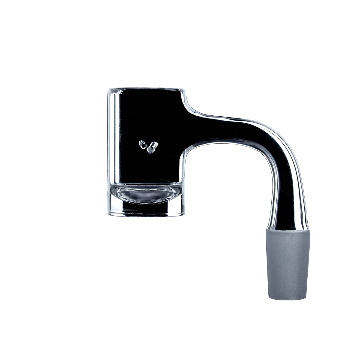 DANK BANGER Hybrid Spinner Banger Combo Set, Quartz and Steel, Side View on White Background