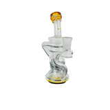Beta Glass Labs Klein 2.0 Dab Rig in Northstar Yellow, 14mm Female Joint, Borosilicate Glass, Front View