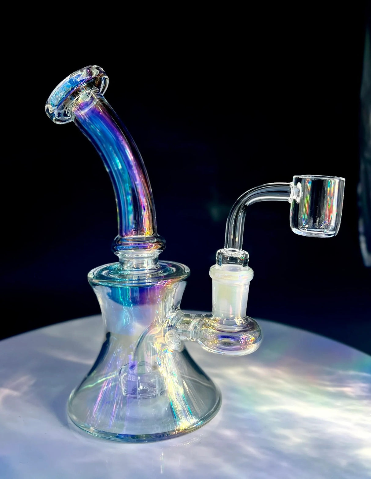 Glass Bath 6" Holographic Dab Rig