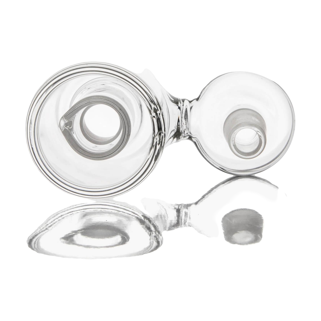 PILOTDIARY 10mm Reclaim Catcher - Clear Glass - Top View on White Background