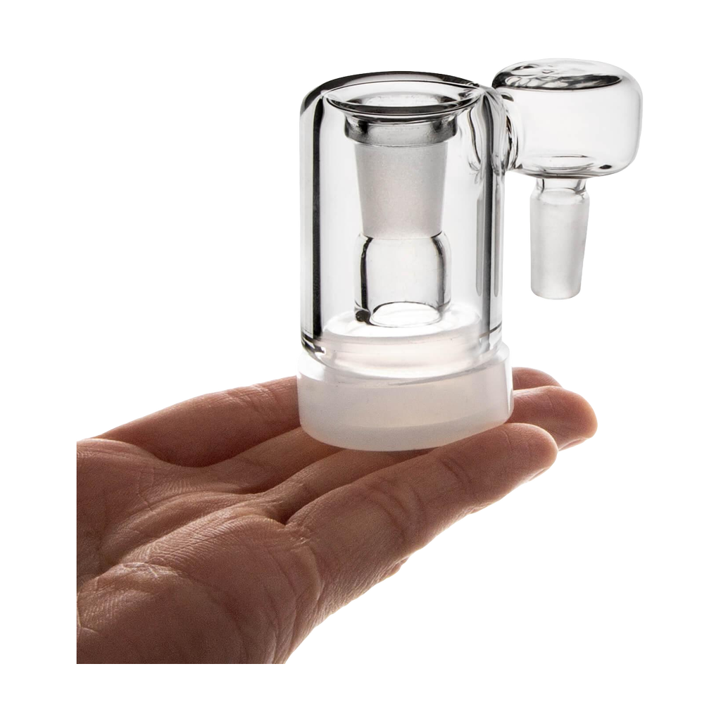 PILOTDIARY 10mm Reclaim Catcher in Hand - Clear Glass with Side Joint