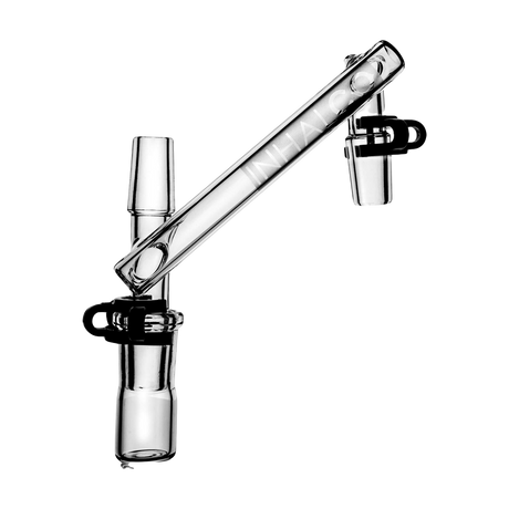PILOT DIARY 14mm Male To Male Dropdown Reclaim Catcher - Clear Glass Angled View