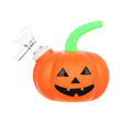 Eyce Jack-O'-Lantern Silicone Water Pipe, 3.5" 14mm Female Joint, Front View on White