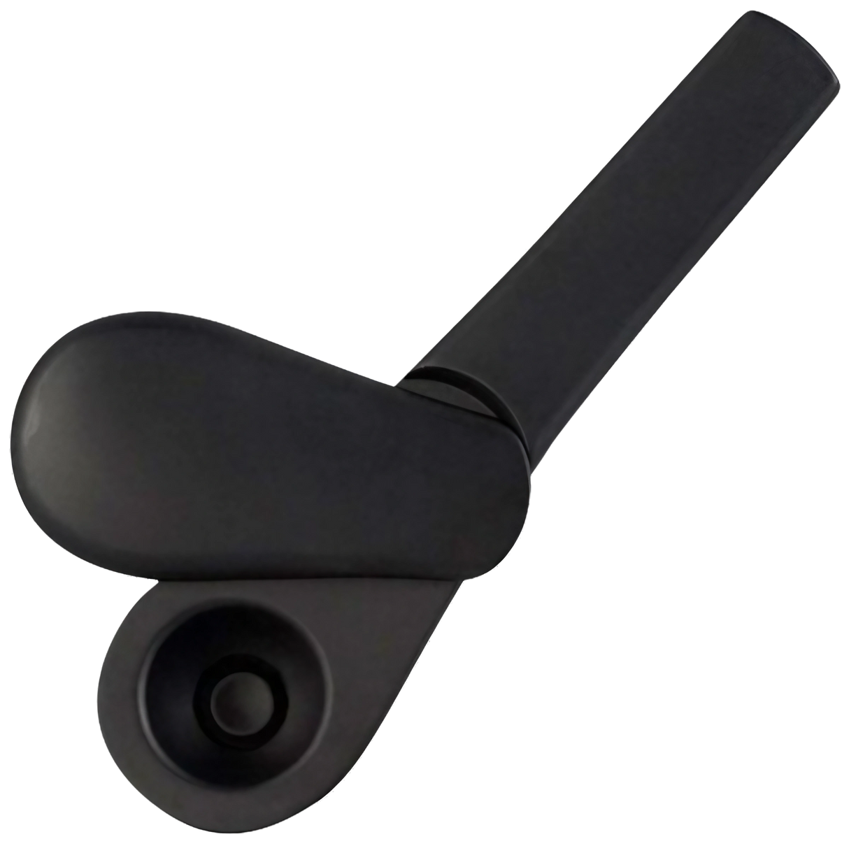 Journey Pipe J2 in Smoke - Zinc Alloy Spoon Pipe with Closable Design, 4" - Top View