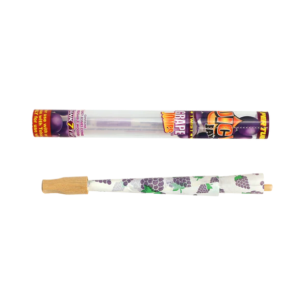 Juicy Jays Pre-Rolled Grape Flavored Hemp Cones, Front View on White Background