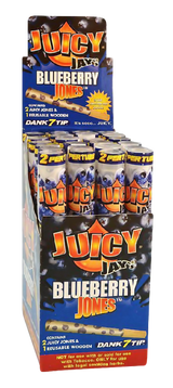 Juicy Jays Pre-Rolled Cones Blueberry 24 Pack Display Front View