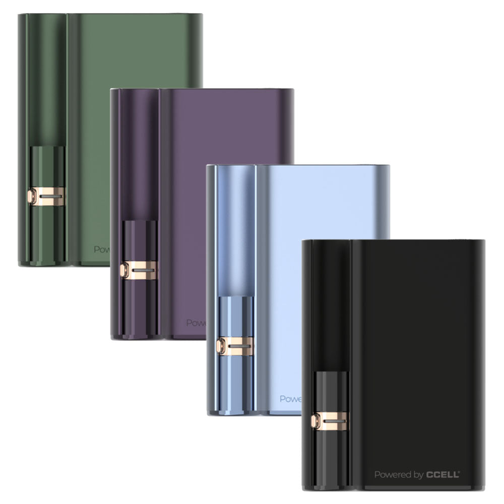 Jupiter CCell Palm Pro 510 Cartridge Batteries in various colors front view with branding