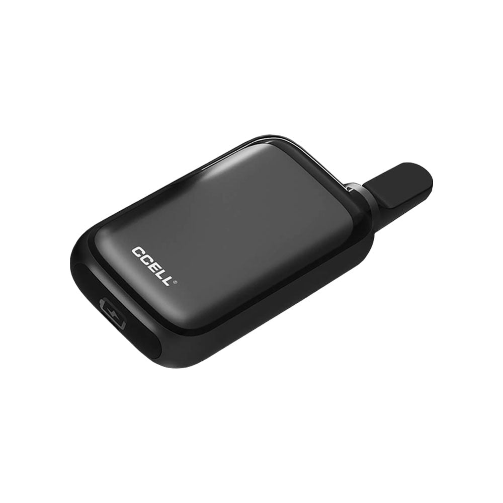 Jupiter CCell Rizo 510 Cartridge Battery in sleek black, 300mAh, top view on white background