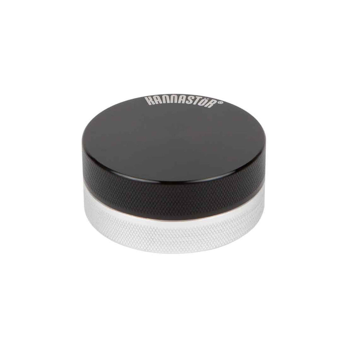 Kannastör 2pc Multi Chamber Grinder, Aluminum, Top View on White Background