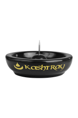 Kashtray Original Cleaning Spike Ashtray in Black - Ceramic with Central Metal Spike