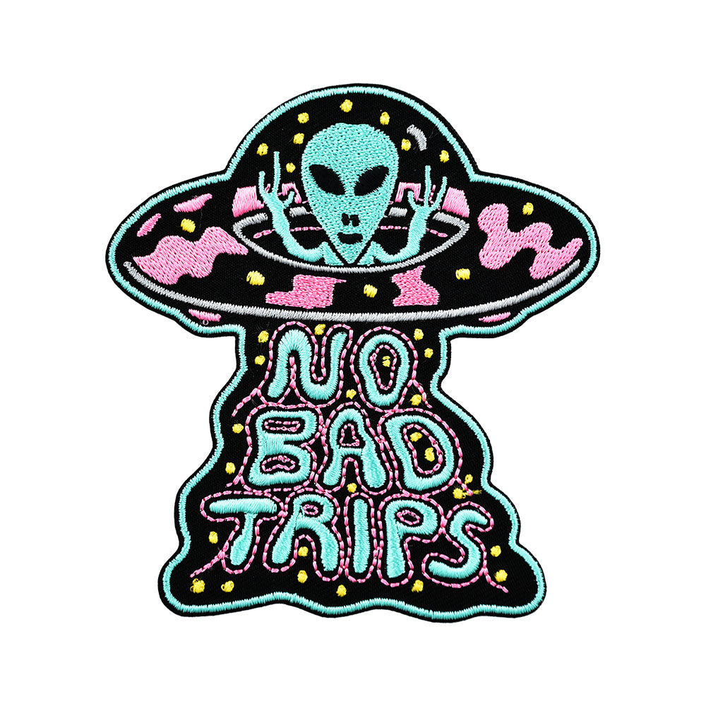 Killer Acid Embroidered Iron On Patch No Bad Trips 3 5 X 4 killer-acid-embroidered-iron-on-patch-no-bad-trips-3-5-x-4