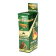 King Palm Hemp Wraps 2-pack in Honey Mango flavor, 15pc display box, front view on white background