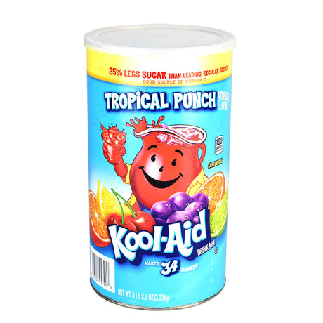 Kool-Aid Tropical Punch Drink Mix Diversion Stash Safe XL, 82.5oz Can Front View